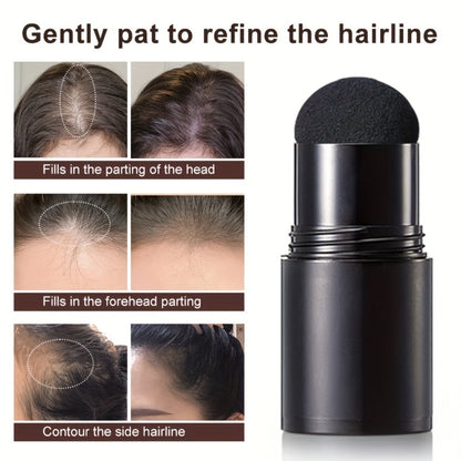 Hair Root Concealer Powder with Brush - Instantly Covers Gray Roots & Thinning Hairline, Plant-Based Keratin Formula