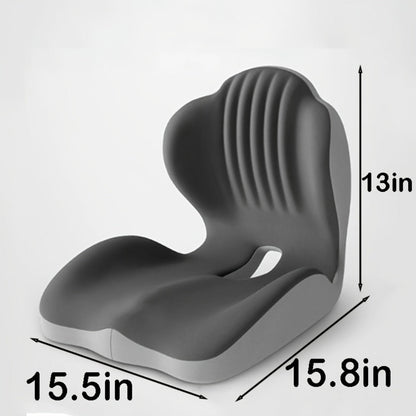 Hip & Lumbar Support Seat Cushion Ergonomic Memory Foam – Breathable High-Density Back Support Pillow for Office Chair