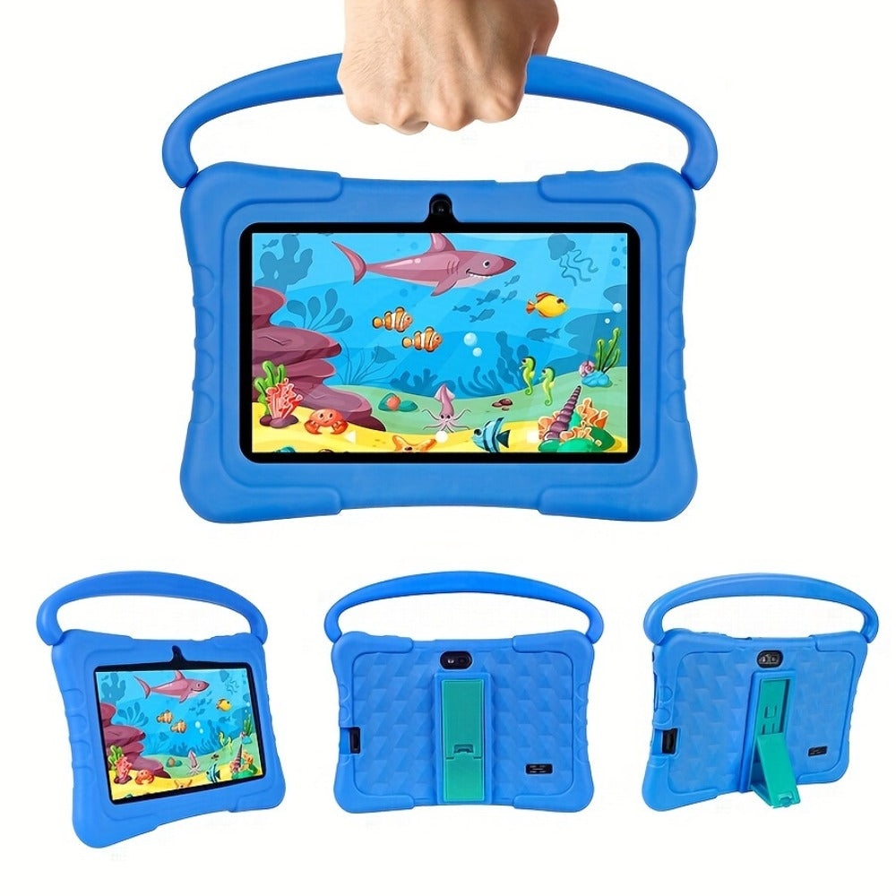 Kids Tablet 7 Inch with Android 14, 2GB RAM, 32GB Built-In Storage, Dual Cameras and Protective Case