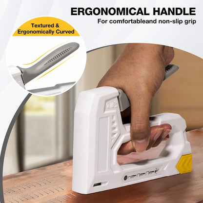 Staple Gun with Staples 1600pcs, Light Duty Upholstery Staple Gun Kit with JT21 Staples 1/4 5/16 3/8 inch & Staple Remover