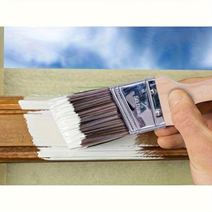 Paint Brushes Set 5 Piece Pro Grade Flat and Angle Brush Kit for Latex Oil Paint Stain Varnish Interior Exterior Wall Trim Furniture Home
