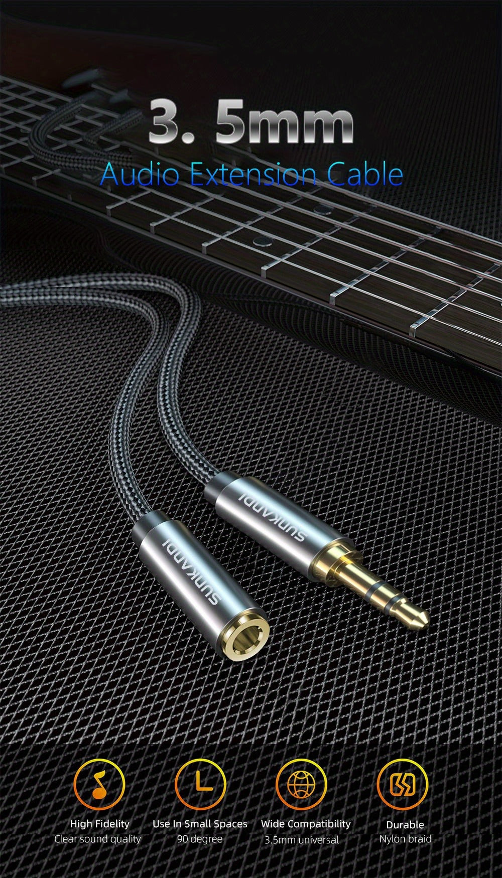 3.5mm TRRS Headphone Extension Cable with Mic Male to Female Stereo Audio Cable for Smartphone PC for an Everyday Personal Care Routine