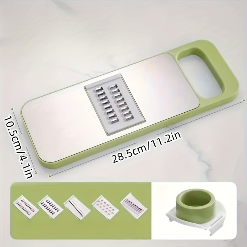 Mandoline Slicer 6-in-1 Vegetable Slicer Set with Interchangeable Blades – Stainless Steel for Home Cooking, Dining and Outdoor Meals