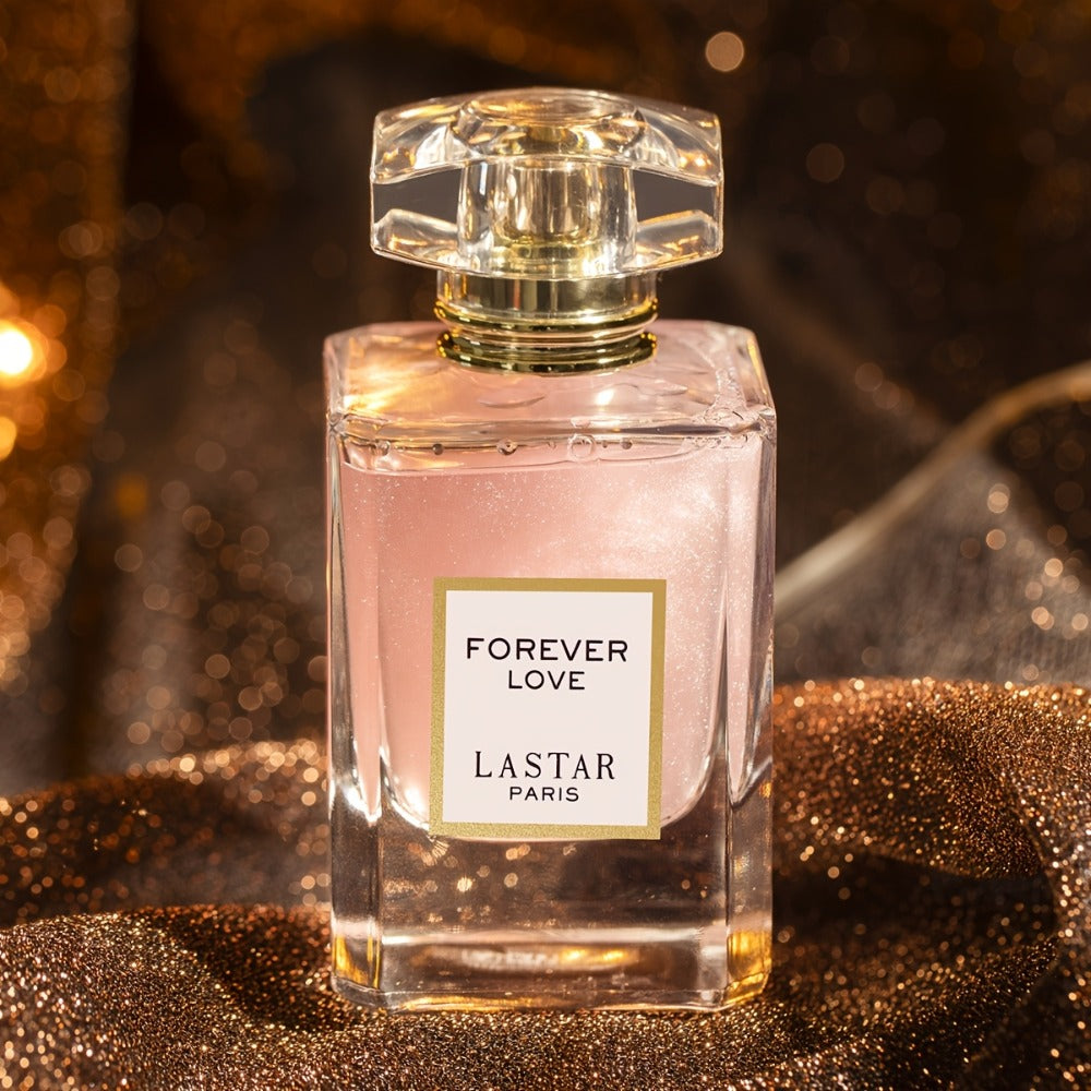 LASTAR Forever Love Shimmer Pink Eau de Parfum Spray, 55ml Bottle with Floral and Fruity Scent Profile