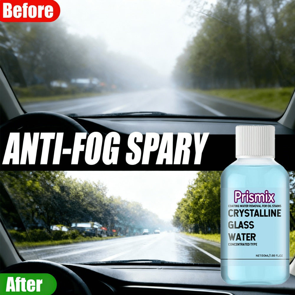 Windshield Washer Fluid Glass Coating Agent 50ml | Deep Cleaning Anti-Fog Hydrophobic Water Repellent Rain Repellent Water Stain Remover