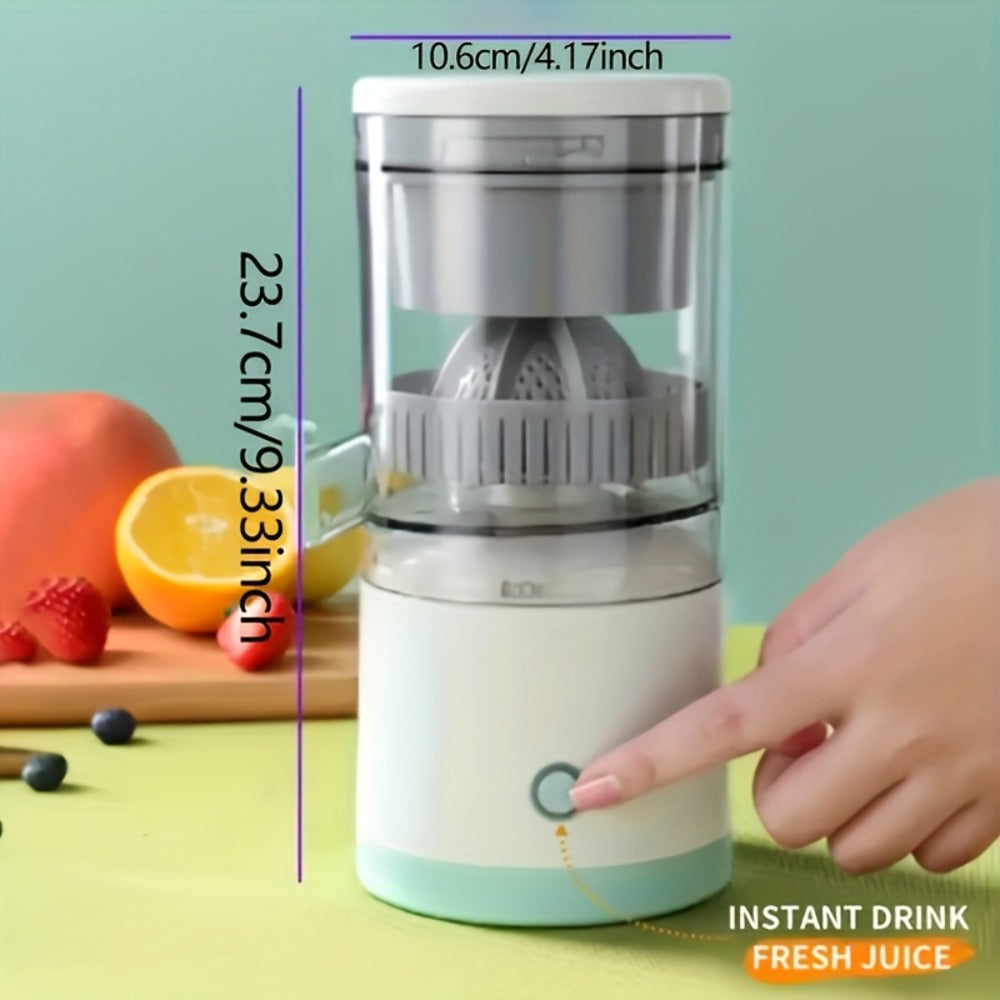 Rechargeable USB Electric Citrus Juicer Portable Citrus Press for Oranges Lemons Grapefruit Kiwi Removable Parts Pulp Separation Compact