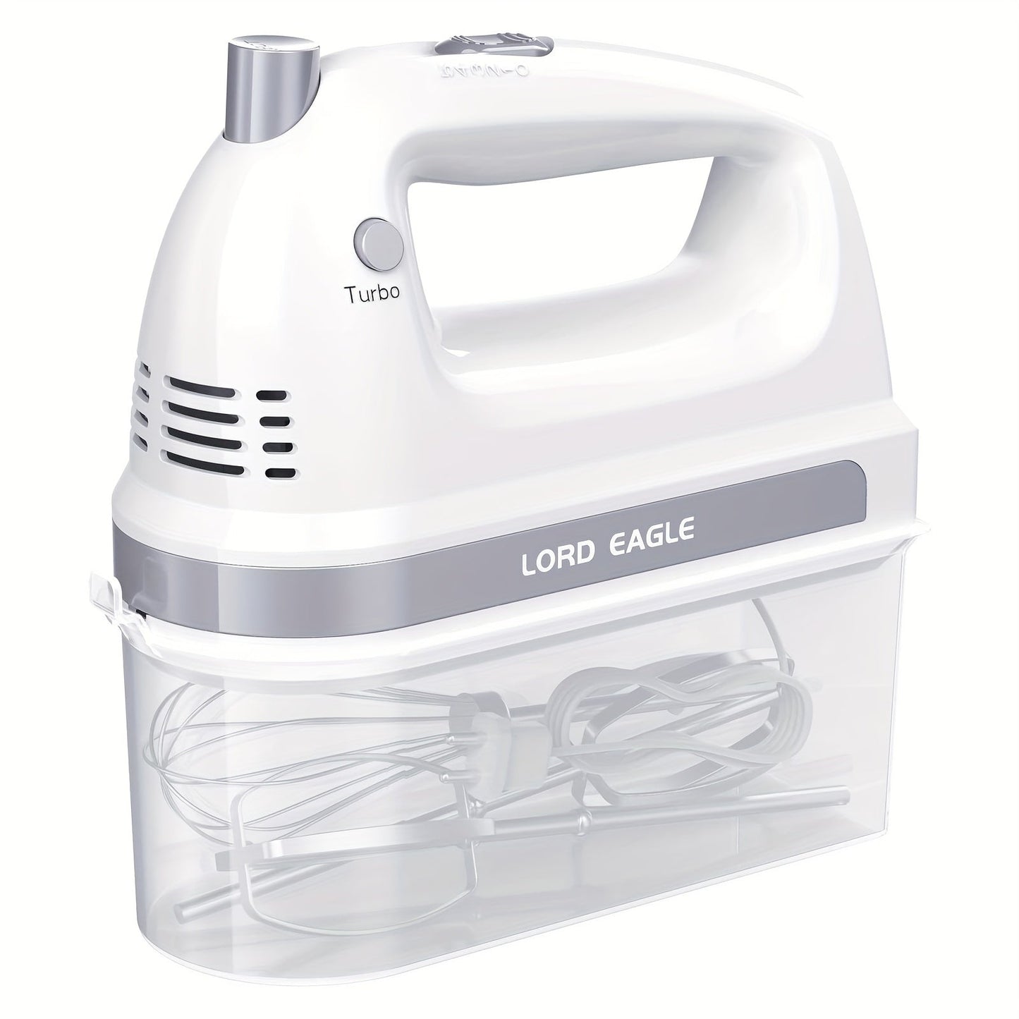 Hand Mixer Electric 300W with Stainless Steel Attachments & Storage Case – 5-Speed Control for Baking Cakes