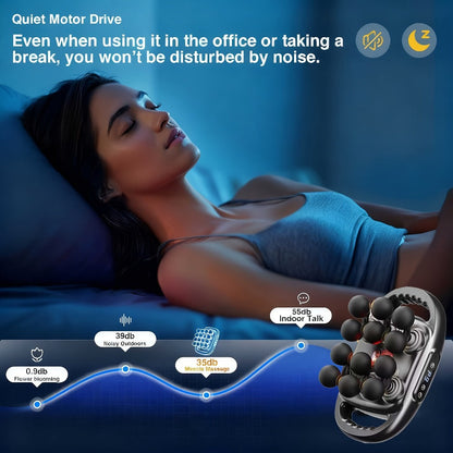 Handheld Massage Gun with Multiple Heads for Home or Salon Spa Use, with the Listed Configuration