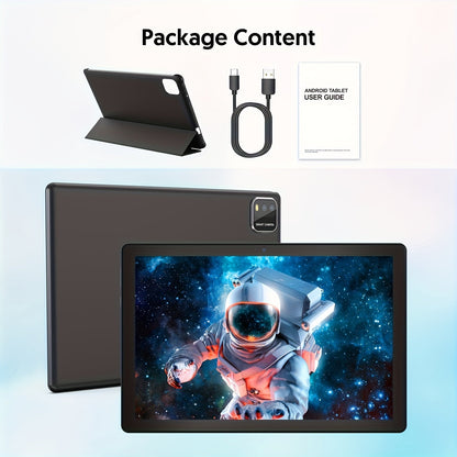 Android Tablet 10-Inch 2-in-1 with Android 15, 12GB Total RAM, 64GB Internal Storage and Keyboard Case