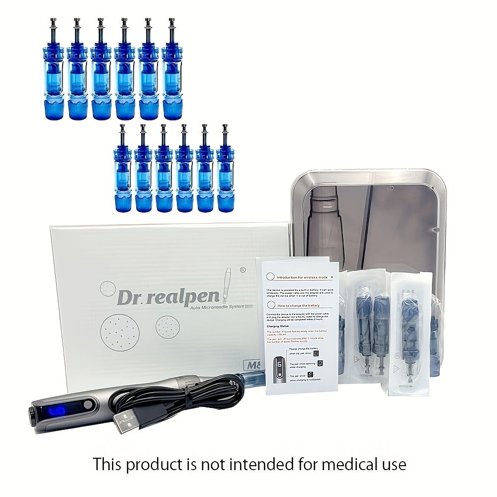 Microneedle Pen Wireless Electric Derma Pen M8S for Bath Time, Home Spa and Personal Care, with Listed Configuration