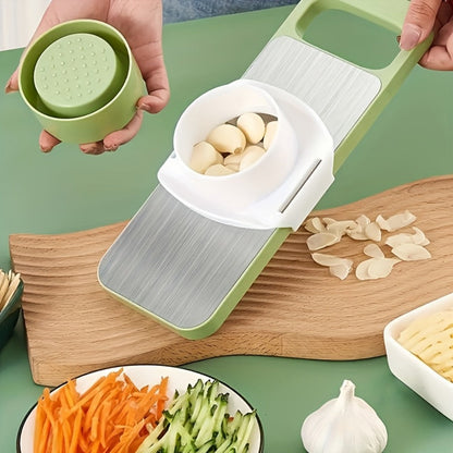 Mandoline Slicer 6-in-1 Vegetable Slicer Set with Interchangeable Blades – Stainless Steel for Home Cooking, Dining and Outdoor Meals