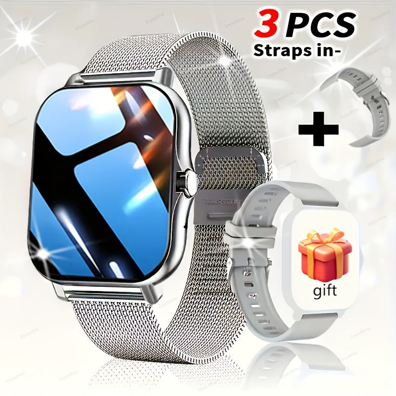 Smartwatch with Navigation & Dual Strap 1.83" TFT Full Touch Screen, Wireless Calling, Remote Camera, Music Player, Message Alerts