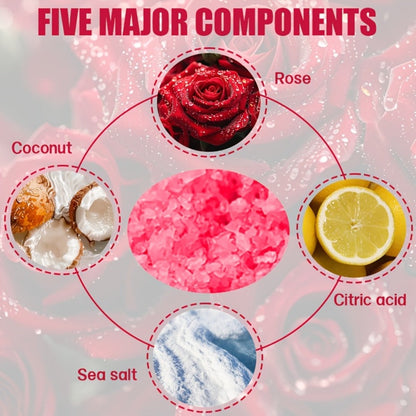 Foot Soak Sea Salt 60g Dry Cracked Heels Hypoallergenic – Moisturizing Mineral Foot Bath Salt 20-Min Relaxing Spa Treatment for Tired Aching