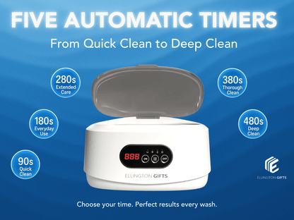 Ultrasonic Cleaner - Jewelry Machine 48000Hz Portable for Glasses Watches Dentures Rings - product detail view 10