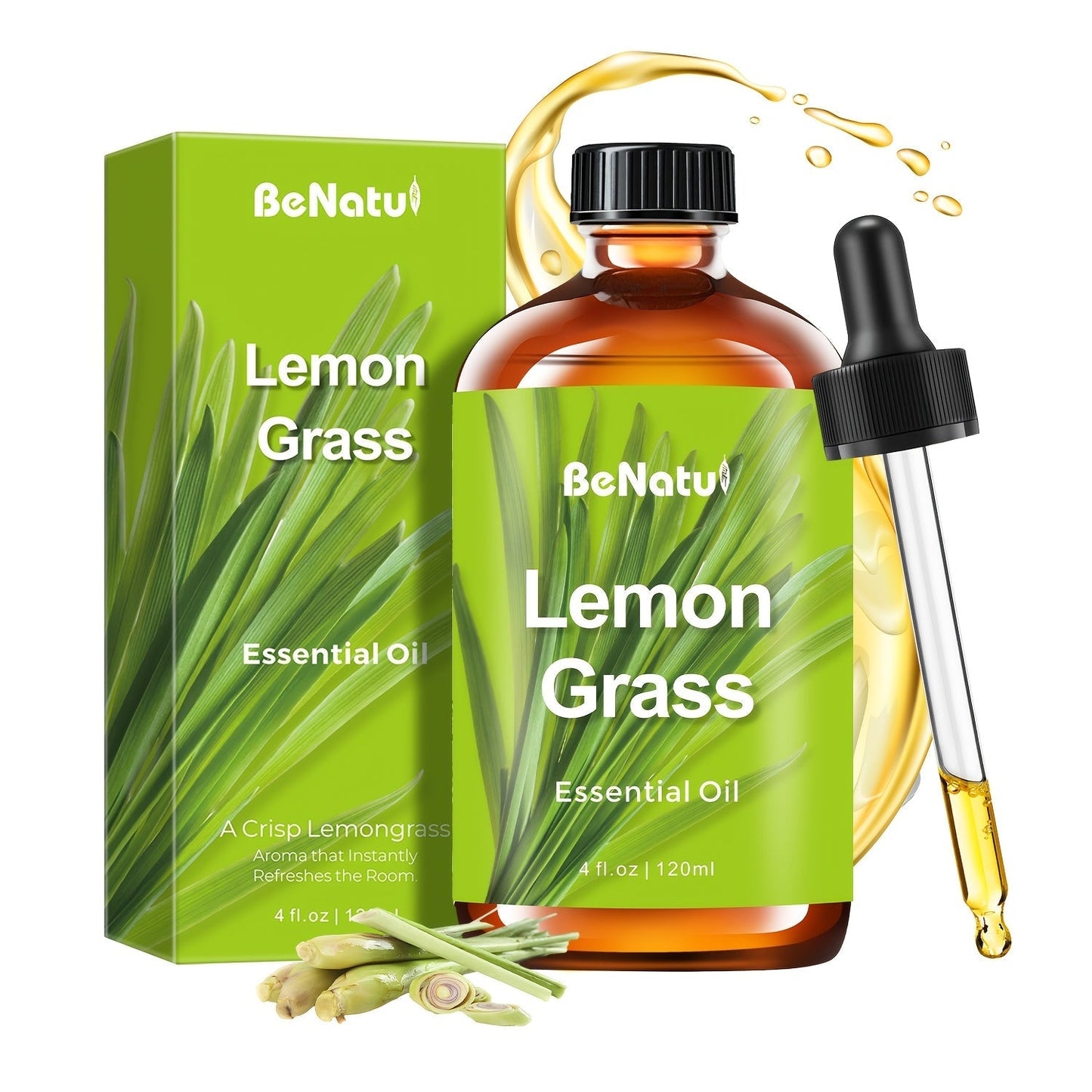 Large 120ml Aromatic Oil Bottles in Lavender, Peppermint, Eucalyptus and Seven More Options