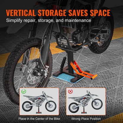 Hydraulic Motorcycle Lift Table 440 LBS Capacity Adjustable Height Repair Stand for Dirt Bike Pit Bike ATV