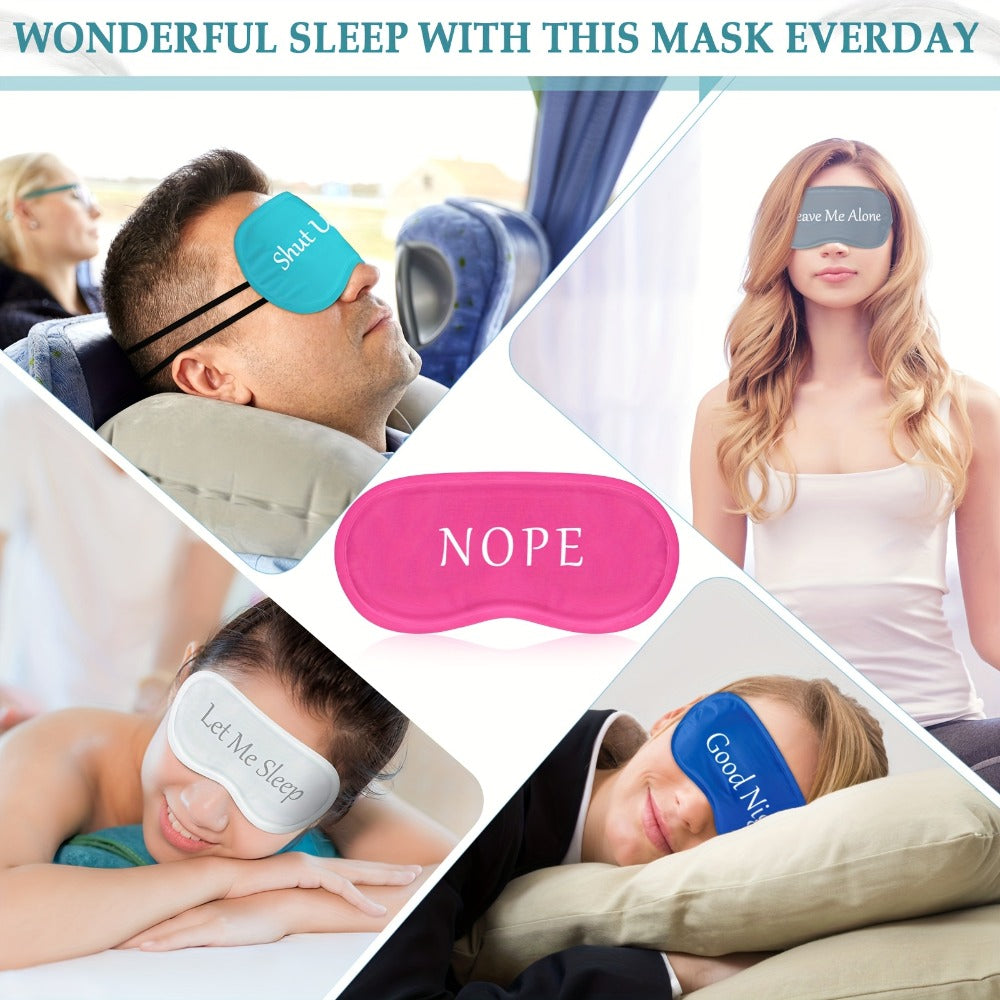 Blackout Sleep Eye Mask Bulk 40pcs – Funny Colorful Designs Soft Adjustable Blindfold for Women Men, Travel Nap Meditation Sleep Aid
