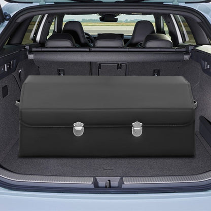 PU Leather Car Organizer Box Foldable Multi-Compartment – Large Capacity Storage for SUV, Truck, Camper & Car Interior