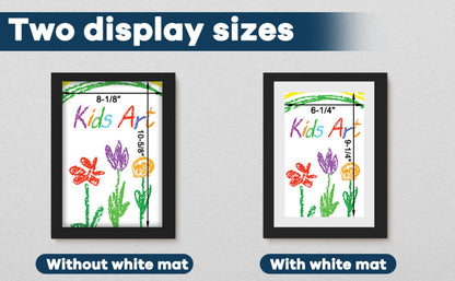 Kids Artwork Frames Front Opening Changeable 8.5x11 Inch Children Art Display Picture Frame for Drawing Crafts Photos Holds 130 Pieces Wood