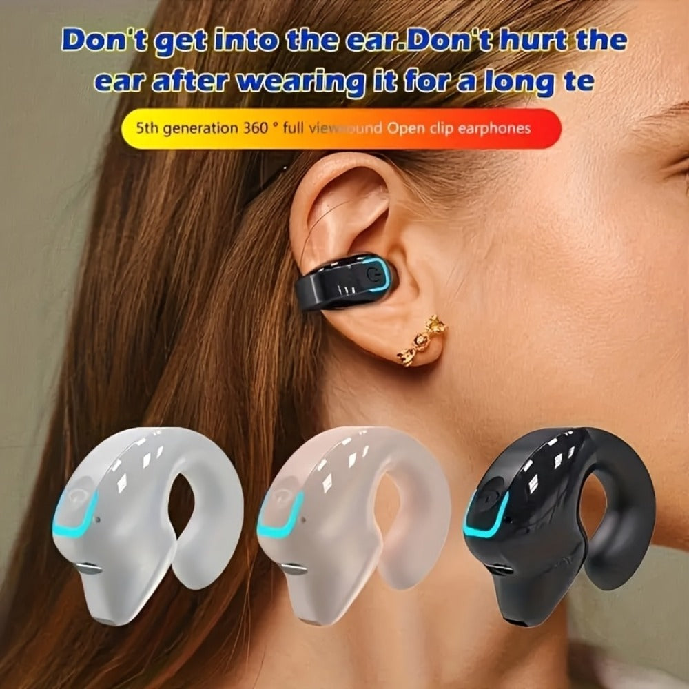 Wireless Earbuds Lightweight In-Ear with Call Noise Reduction, Type-C Charging and Black Color Choice
