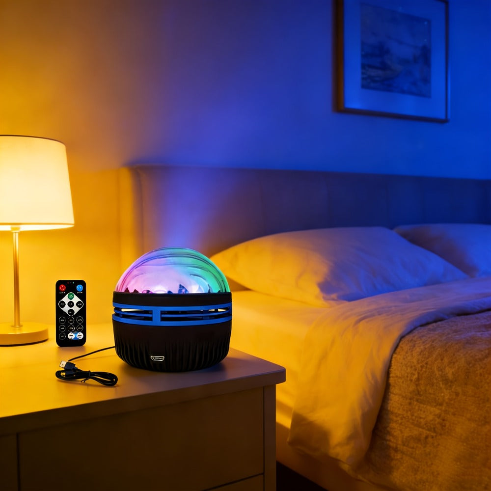 Star Projector Galaxy Night Light with Remote, Aurora Borealis LED Starry Sky Projector, 7 Lighting Effects for Bedroom