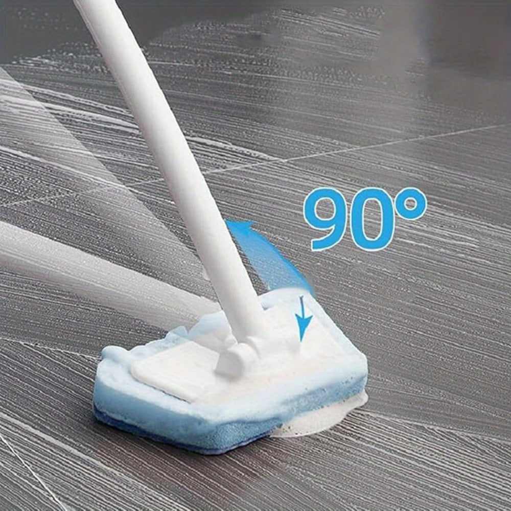 Shower Cleaning Brush Set Replaceable Heads – Bathtub Scrubber, Wall Tile Brush, Window Glass Cleaner & Floor Brush