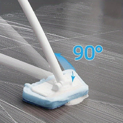 Shower Cleaning Brush Set Replaceable Heads – Bathtub Scrubber, Wall Tile Brush, Window Glass Cleaner & Floor Brush
