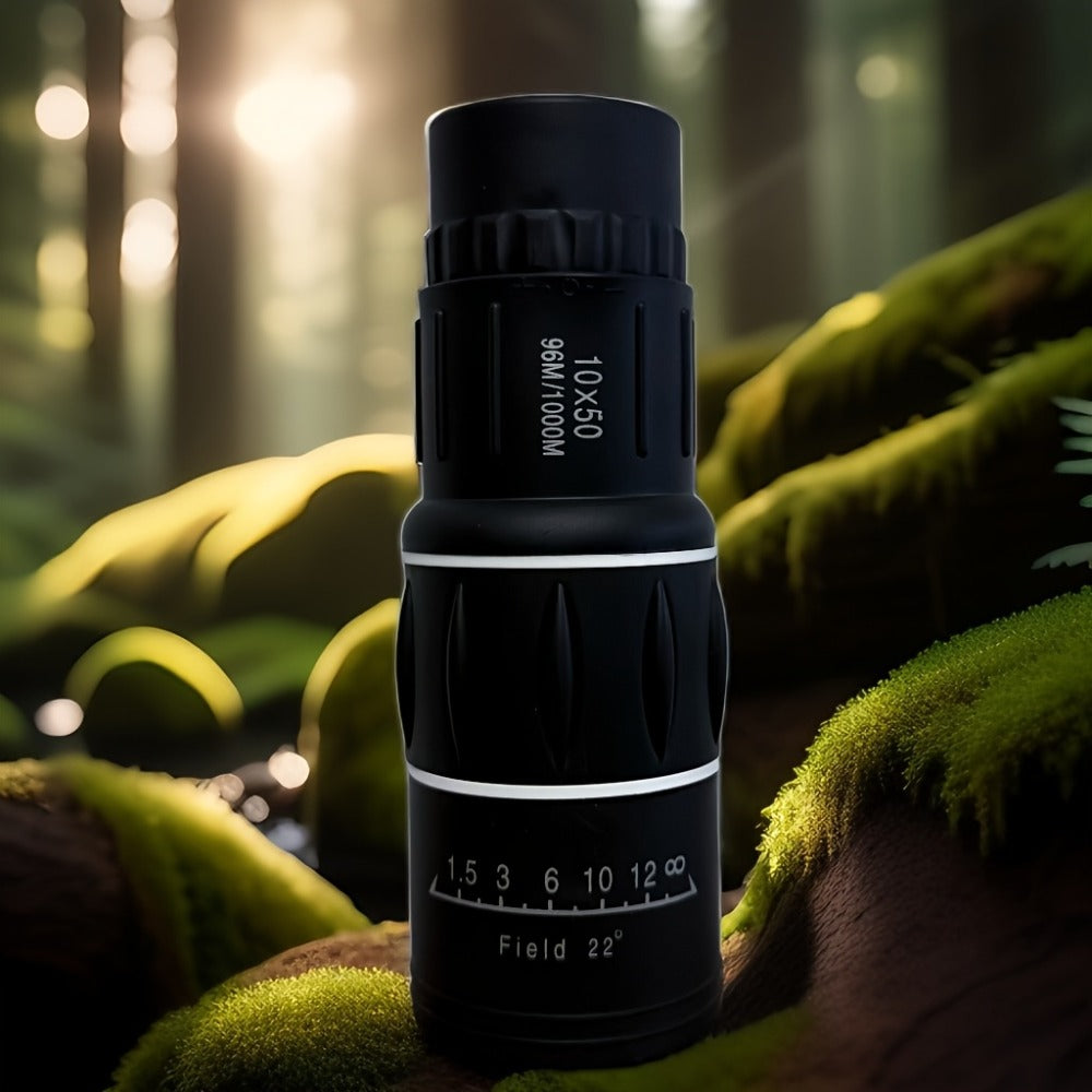 Monocular Telescope 10x50 High Power HD Compact Scope with Manual Focus for Adults Bird Watching Hiking Hunting Travel Outdoor Sightseeing
