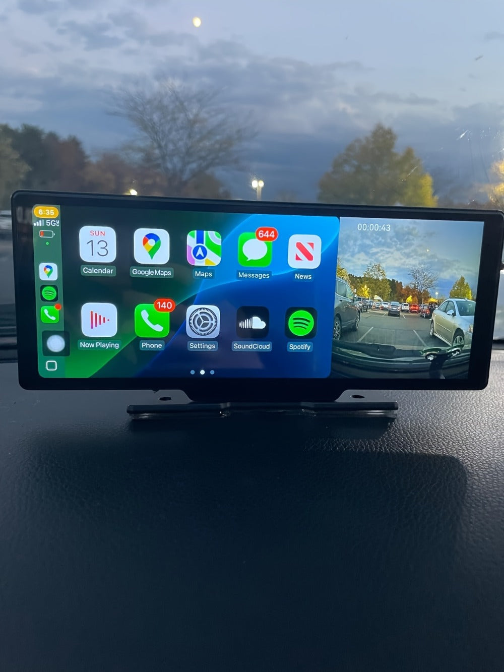 10.26 Inch Car Screen with Wireless CarPlay & Android Auto – Ultra HD Bluetooth Car Monitor, Dual Camera, Reversing Assist, Navigation