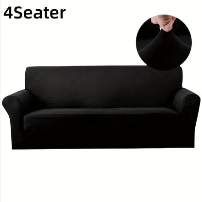 Sofa Cover Elastic Stretch Slipcover for 1, 2, 3 or 4-Seater Sofas in Seven Solid Colors with Model-Specific Size and Color Options