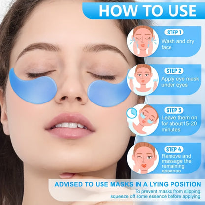 Retinol Collagen Eye Mask 60pcs 80g – Firming Under Eye Patches for Dark Circles, Puffiness, Sagging & Fine Lines