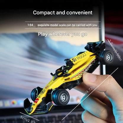 Mini RC Racing Car 1:64 Scale 2.4G Alloy Die-Cast 4WD Drift Toy Car with Lights & Adjustable Speed