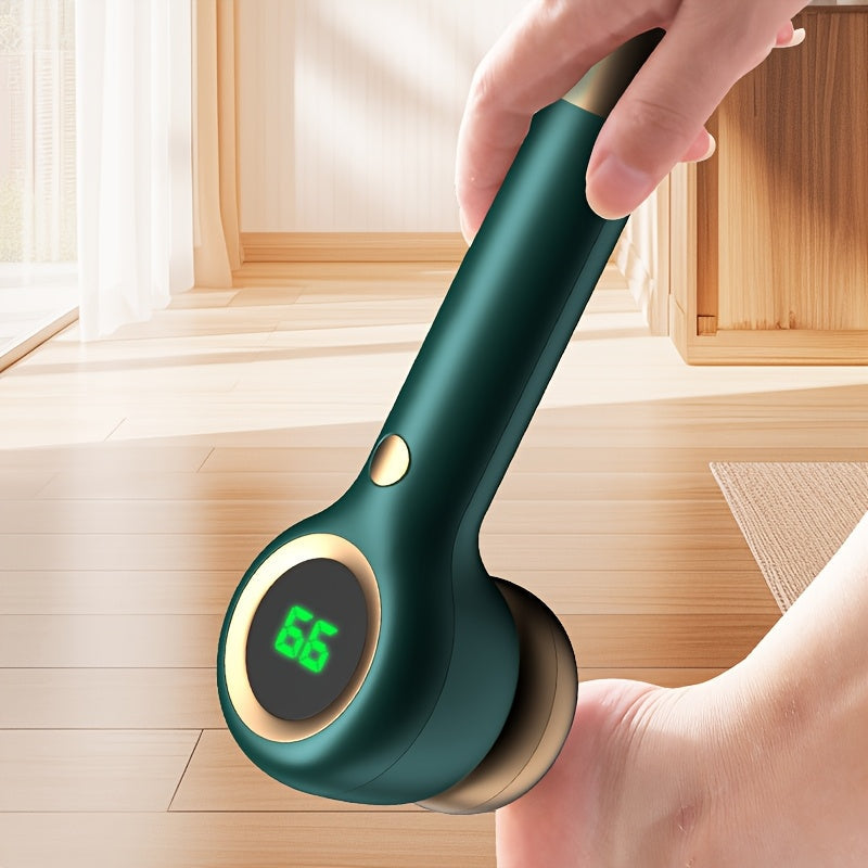 Electric Foot Callus Remover Kit USB Rechargeable with 3 Interchangeable Heads, 2 Speeds & Built-In Dander Vacuum