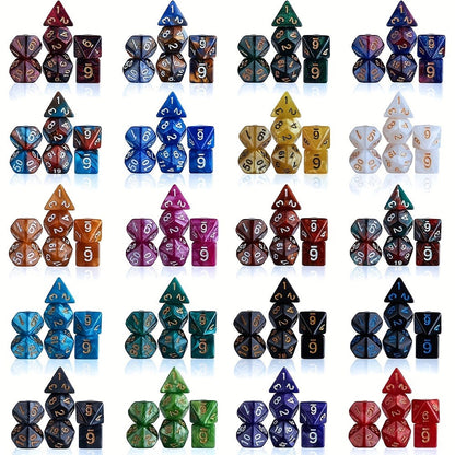 Mystery Box DnD Dice Set 72pcs Blind Box 9 Sets Random Polyhedral Dice with the Listed Color, Size or Set Options for Everyday Use