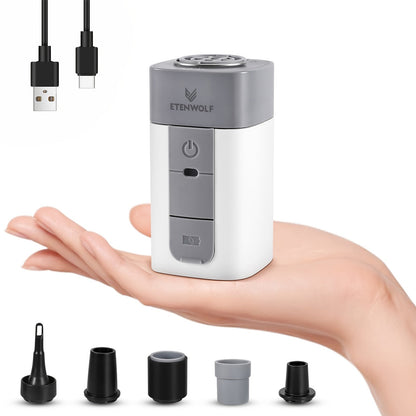 2600mAh Portable Electric Air Pump Super Fast Inflation for Air Cushion Vacuum Storage Bags Swimming Ring Sleeping Bag