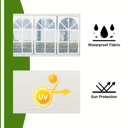 10x30ft Outdoor Party Tent Canopy with 5 Removable Sidewalls for Garden, Patio and Yard Use