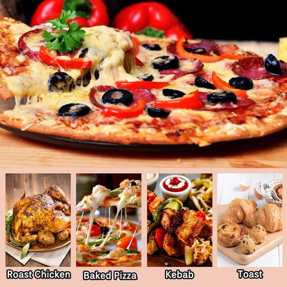 Pizza Stone for Oven and Grill Cordierite Baking Stone Thermal Shock Resistant for Pizza Bread Rectangular 15x11.8 Inch Round 15 Inch