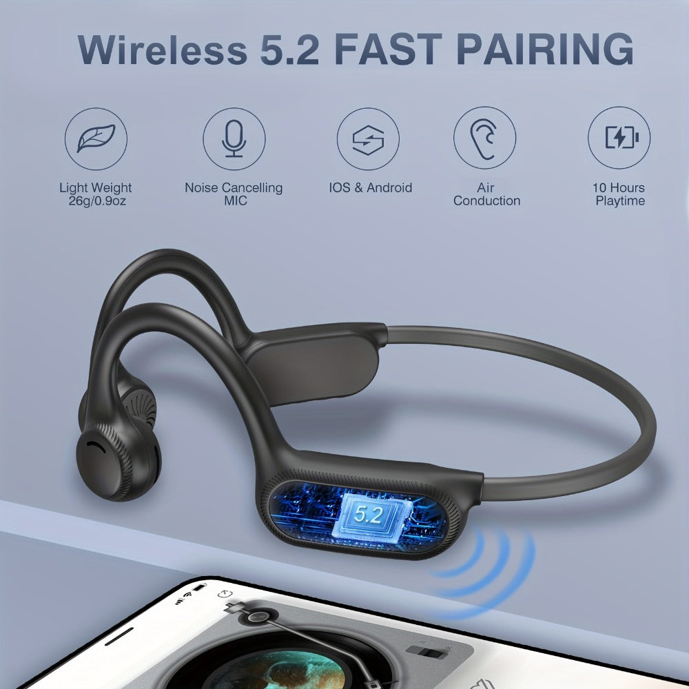 Sport Open Ear Headphones Wireless Bluetooth with Noise-Canceling Mic for an Everyday Personal Care Routine