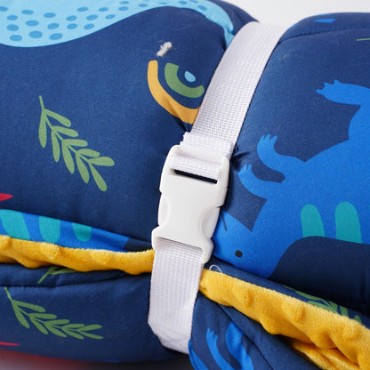 Kids Nap Mat Roll-Up Sleeping Mat for Daycare & Travel - 100% Polyester, Fun Prints for Entryways, Bedrooms and Living Spaces