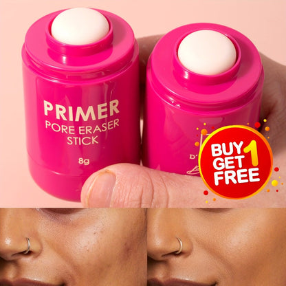 Pore Minimizer Face Primer Stick 2pcs Oil Control Matte Finish Makeup Base, for Makeup, Travel and Everyday Vanity Use