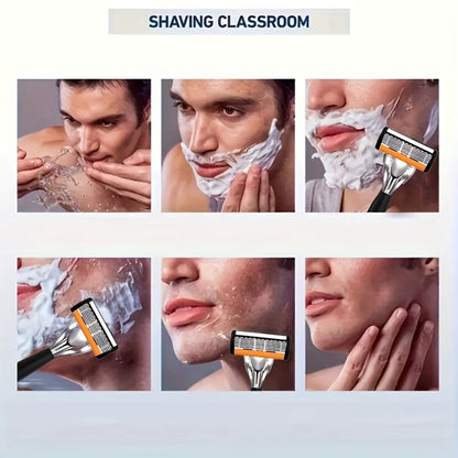 Safety Razor Kit 2 Handles 72 Double Edge Replacement Blades – Classic Wet Shaving Razor Set with Non-Slip Ergonomic Grip for Close Clean