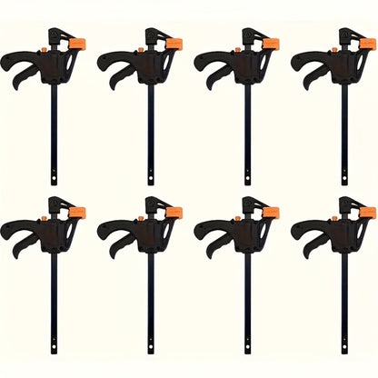 F Clamp Woodworking Quick Clamp Set Ratcheting Bar Clamp with Trigger Handle for Wood Glue DIY Projects