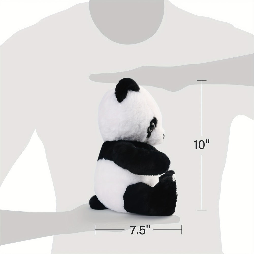 Plush Toy Light-Up Panda in 7-Inch or 10-Inch Sizes with Colorful LED Glow Points for Display
