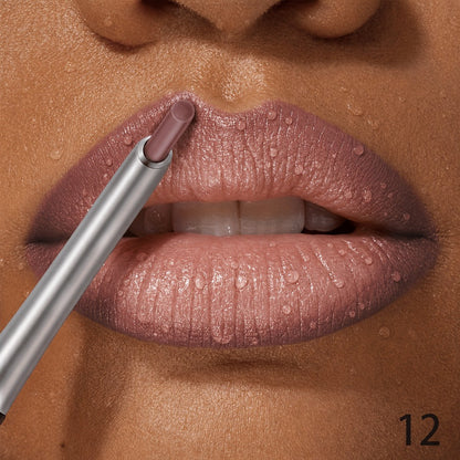 Precise Lip Liner Pencil 11 Shades Matte Waterproof Non-Fading Smooth Glide Long-Lasting All Day Wear Lip Outliner for Fuller Lips All Skin