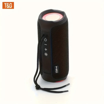 TG227 Portable Bluetooth Speaker with LED Breathing Light, TWS Stereo Sound, USB-C Rechargeable, Wireless Speaker for Outdoor Camping