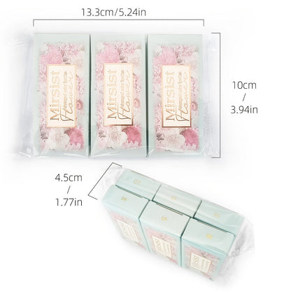 Flower Shaped pH Lip Balm Set 6pcs Individually Wrapped – Color Changing Transparent to Pink Tint, 6 Flavors Deep Moisturizing