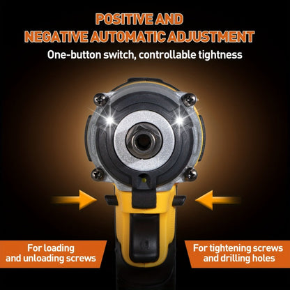 Cordless Impact Wrench 1/2 Inch Brushless, 450N.m 259Ft-lbs High Torque Impact Gun, 3300RPM Variable Speed