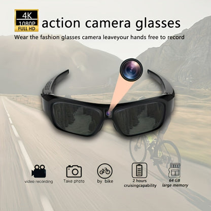 Dark-Lens Camera Glasses with A31, A33 and S36 Frame Models and Optional 64GB Card Bundles