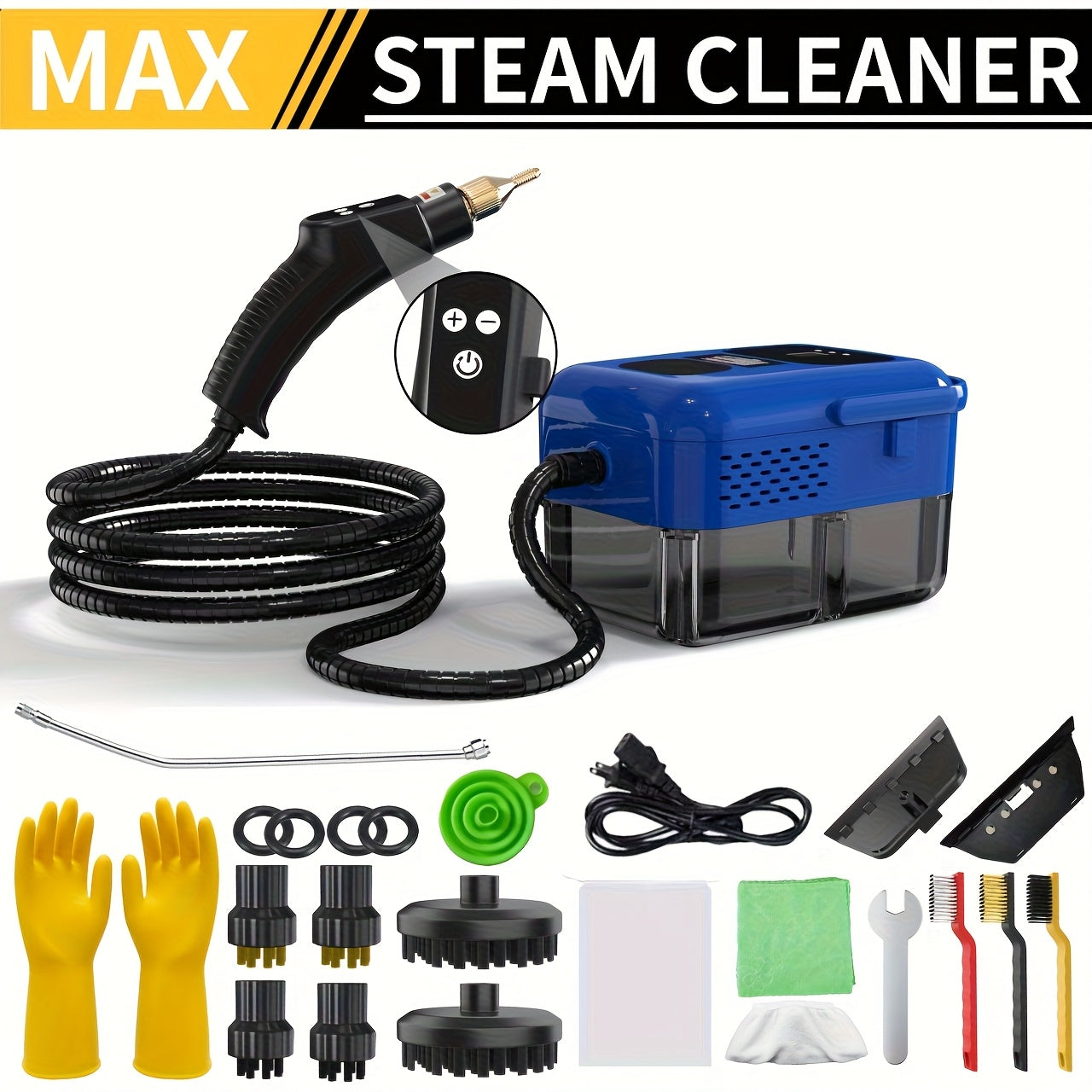 Portable Steam Cleaner High-Temperature High-Pressure Handheld Steamer for Home, Carpet, Tile & Grout Cleaning