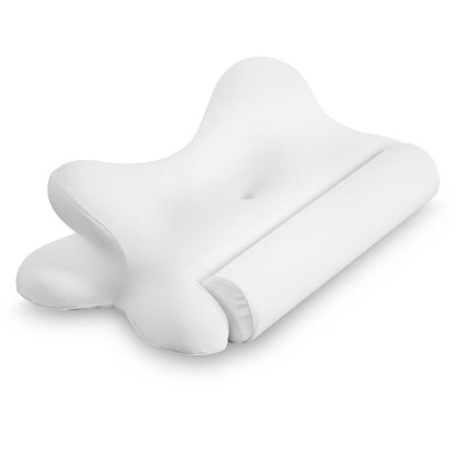 Memory Foam Cervical Pillow Contour Neck Support Orthopedic Bed Pillow for Side Back Stomach Sleepers with Cooling Pillowcase Queen King